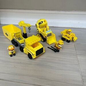 Paw Patrol Big Truck Pups Rubble Rescue Truck and Movie Rubble Deluxe Vehicle